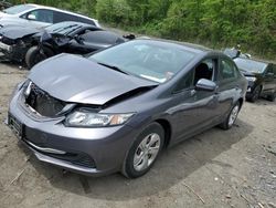Vehiculos salvage en venta de Copart Marlboro, NY: 2015 Honda Civic LX