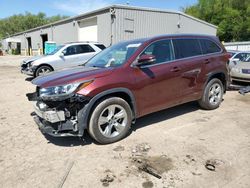 Salvage cars for sale at West Mifflin, PA auction: 2017 Toyota Highlander Limited