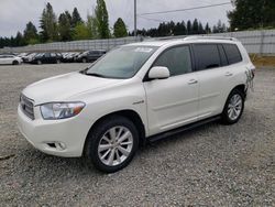 Salvage cars for sale from Copart Graham, WA: 2009 Toyota Highlander Hybrid Limited
