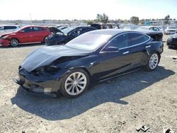 Salvage cars for sale at Antelope, CA auction: 2017 Tesla Model S