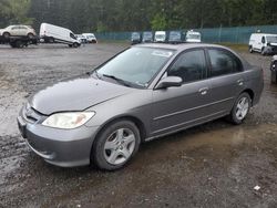 Salvage cars for sale from Copart Graham, WA: 2004 Honda Civic EX