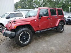 SUV salvage a la venta en subasta: 2012 Jeep Wrangler Unlimited Sahara