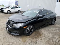 Salvage cars for sale from Copart Mcfarland, WI: 2017 Honda Civic Touring
