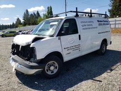 Salvage trucks for sale at Graham, WA auction: 2006 Chevrolet Express G2500