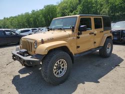 Salvage cars for sale at Marlboro, NY auction: 2013 Jeep Wrangler Unlimited Sahara