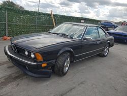 Salvage cars for sale at Orlando, FL auction: 1985 BMW 635 CSI