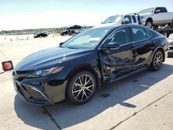 Salvage cars for sale at Grand Prairie, TX auction: 2024 Toyota Camry SE Night Shade