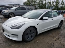 Salvage cars for sale from Copart Arlington, WA: 2023 Tesla Model 3