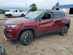 Jeep salvage cars for sale: 2022 Jeep Compass Limited