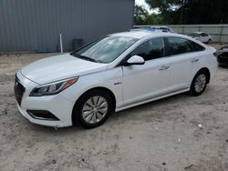 Salvage cars for sale from Copart Midway, FL: 2016 Hyundai Sonata Hybrid