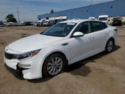 Salvage cars for sale at Woodhaven, MI auction: 2018 KIA Optima LX