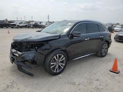 Salvage cars for sale at Houston, TX auction: 2019 Acura MDX Advance