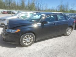 Salvage cars for sale at Leroy, NY auction: 2017 Ford Fusion S