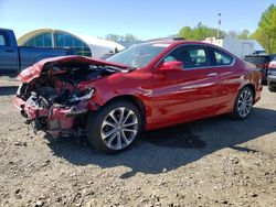 Salvage cars for sale at East Granby, CT auction: 2015 Honda Accord EXL