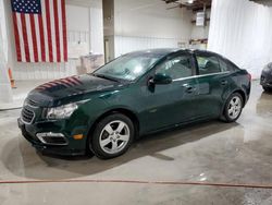 Salvage cars for sale at Leroy, NY auction: 2015 Chevrolet Cruze LT