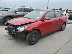 Salvage cars for sale from Copart Grand Prairie, TX: 2021 KIA Rio LX