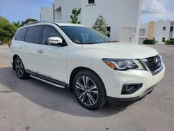 Vehiculos salvage en venta de Copart Homestead, FL: 2018 Nissan Pathfinder S