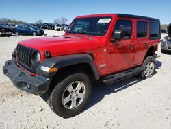 Salvage cars for sale at West Warren, MA auction: 2018 Jeep Wrangler Unlimited Sport