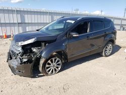 Carros salvage para piezas a la venta en subasta: 2017 Ford Escape Titanium