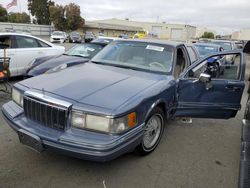 Salvage cars for sale at Martinez, CA auction: 1992 Lincoln Town Car Executive