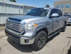 Toyota Tundra Crewmax Limited salvage cars for sale: 2017 Toyota Tundra Crewmax Limited