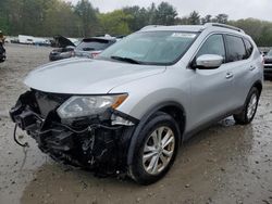 Salvage cars for sale from Copart Mendon, MA: 2015 Nissan Rogue S
