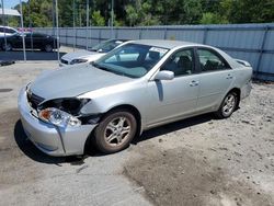 Salvage cars for sale from Copart Savannah, GA: 2003 Toyota Camry LE