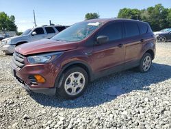 Vehiculos salvage en venta de Copart Mebane, NC: 2018 Ford Escape S