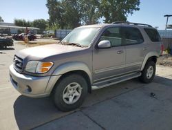 Salvage cars for sale at Sacramento, CA auction: 2002 Toyota Sequoia SR5