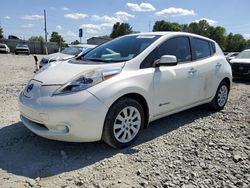 Salvage cars for sale at Mebane, NC auction: 2013 Nissan Leaf S