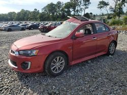 Mitsubishi Lancer salvage cars for sale: 2016 Mitsubishi Lancer ES