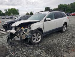 Salvage cars for sale from Copart Mebane, NC: 2013 Subaru Outback 2.5I Premium