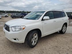 Salvage cars for sale from Copart Houston, TX: 2010 Toyota Highlander Limited