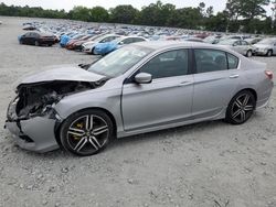 Salvage cars for sale at Byron, GA auction: 2016 Honda Accord Sport