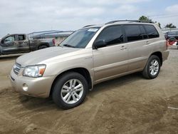 Salvage cars for sale from Copart San Diego, CA: 2007 Toyota Highlander Hybrid