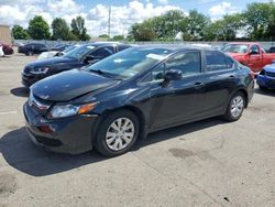 Salvage cars for sale at Moraine, OH auction: 2012 Honda Civic LX