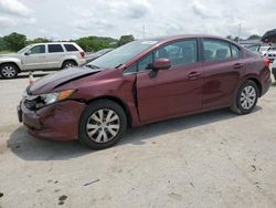 Salvage cars for sale at Lebanon, TN auction: 2012 Honda Civic LX