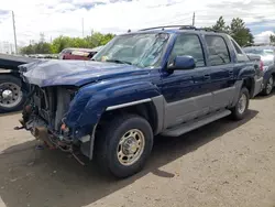Salvage cars for sale from Copart Denver, CO: 2002 Chevrolet Avalanche K2500