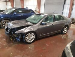 Salvage cars for sale at Lansing, MI auction: 2011 Ford Fusion Hybrid