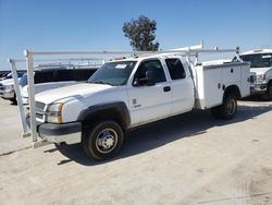 Salvage trucks for sale at Sacramento, CA auction: 2004 Chevrolet Silverado C3500