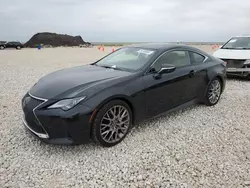 Salvage cars for sale at New Braunfels, TX auction: 2019 Lexus RC 350