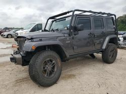 Salvage cars for sale from Copart Houston, TX: 2017 Jeep Wrangler Unlimited Sahara