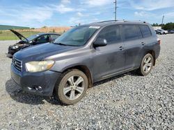 Salvage cars for sale from Copart Tifton, GA: 2008 Toyota Highlander Sport