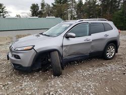 Salvage cars for sale from Copart West Warren, MA: 2015 Jeep Cherokee Limited