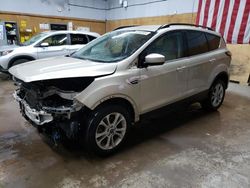 Salvage cars for sale at Kincheloe, MI auction: 2018 Ford Escape SEL