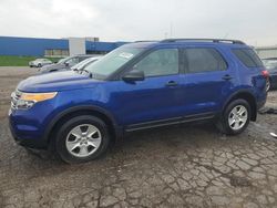 Salvage cars for sale at Woodhaven, MI auction: 2013 Ford Explorer