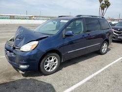 Salvage cars for sale at Van Nuys, CA auction: 2005 Toyota Sienna XLE