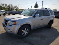 Salvage cars for sale at Ham Lake, MN auction: 2011 Ford Escape Limited