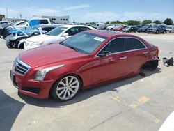 Salvage cars for sale at Grand Prairie, TX auction: 2014 Cadillac ATS Luxury