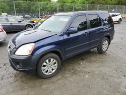 Salvage cars for sale from Copart Waldorf, MD: 2005 Honda CR-V EX